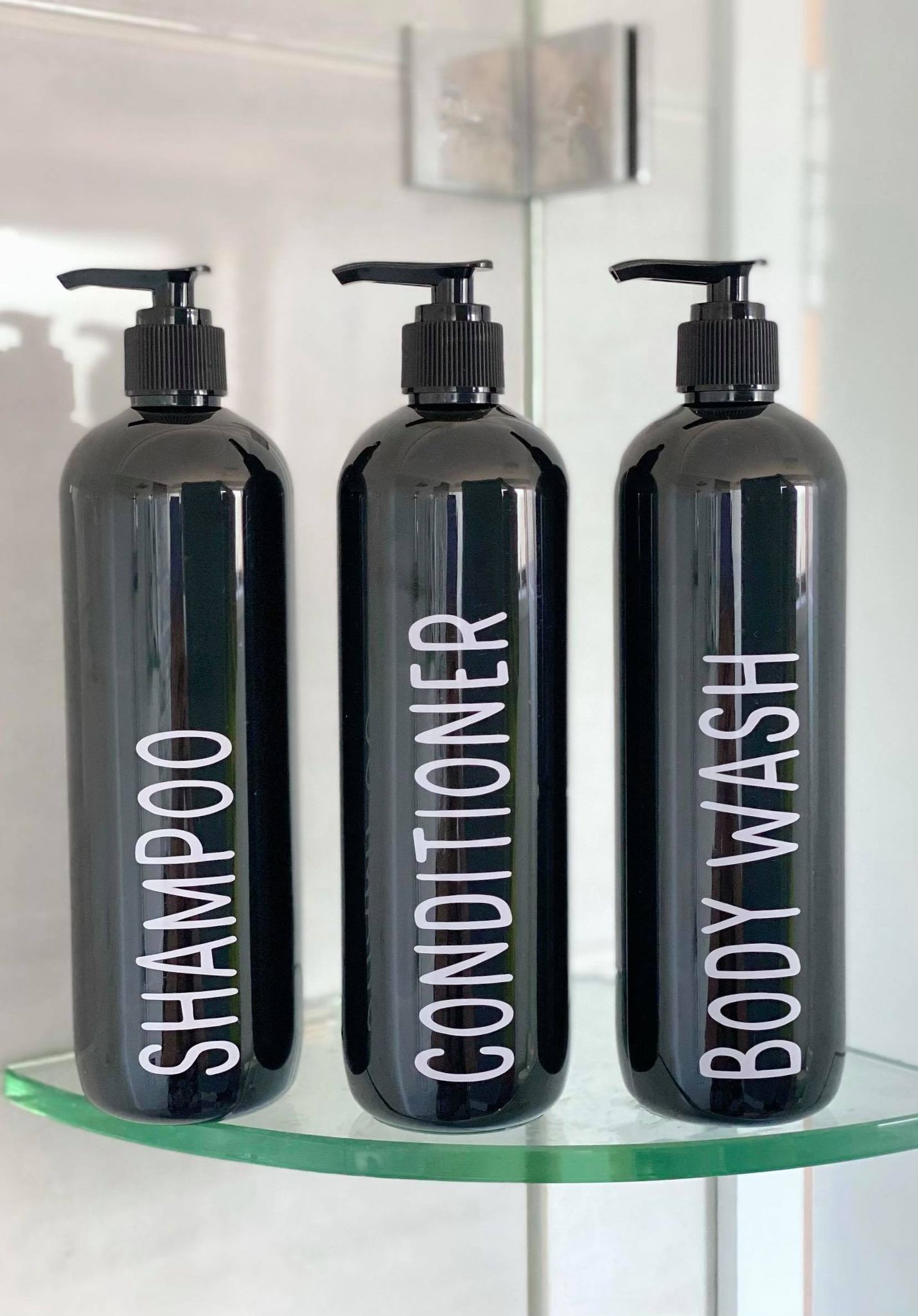 Set of 3 Black Shampoo, Conditioner and Body Wash The Gift Gallery Au