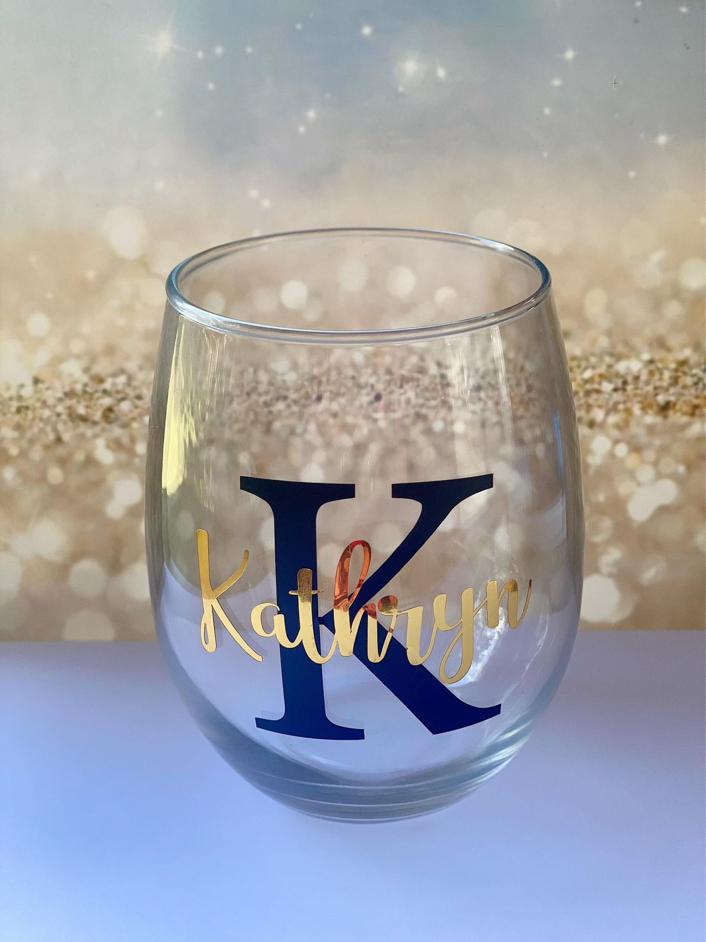 Personalised Stemless Wine Glass - Perfect Gift For Her