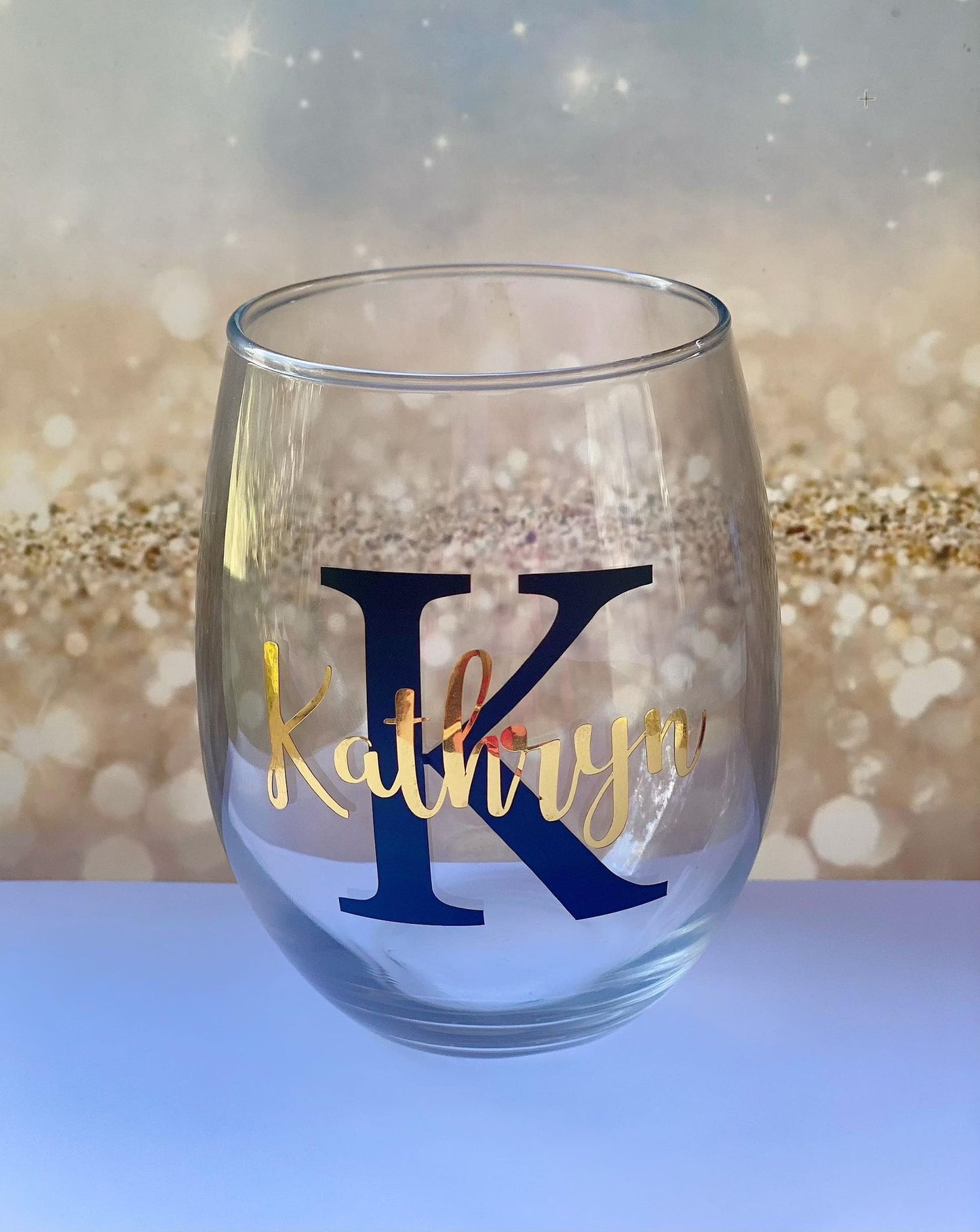 Personalised Stemless Wine Glass - Perfect Gift For Her